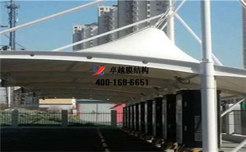 林州膜结构充电站桩车棚【林州重机集团股份有限公司等】工程设计施工案例