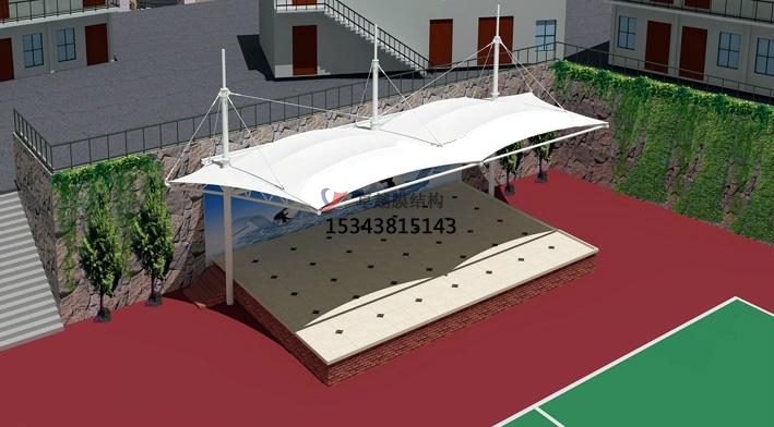 许昌市张拉膜看台【许昌市建安区第一高级中学等】设计施工案例